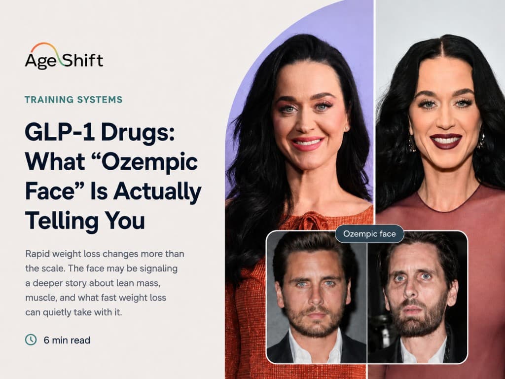 GLP-1 drugs and Ozempic face — rapid weight loss, muscle loss, and retatrutide