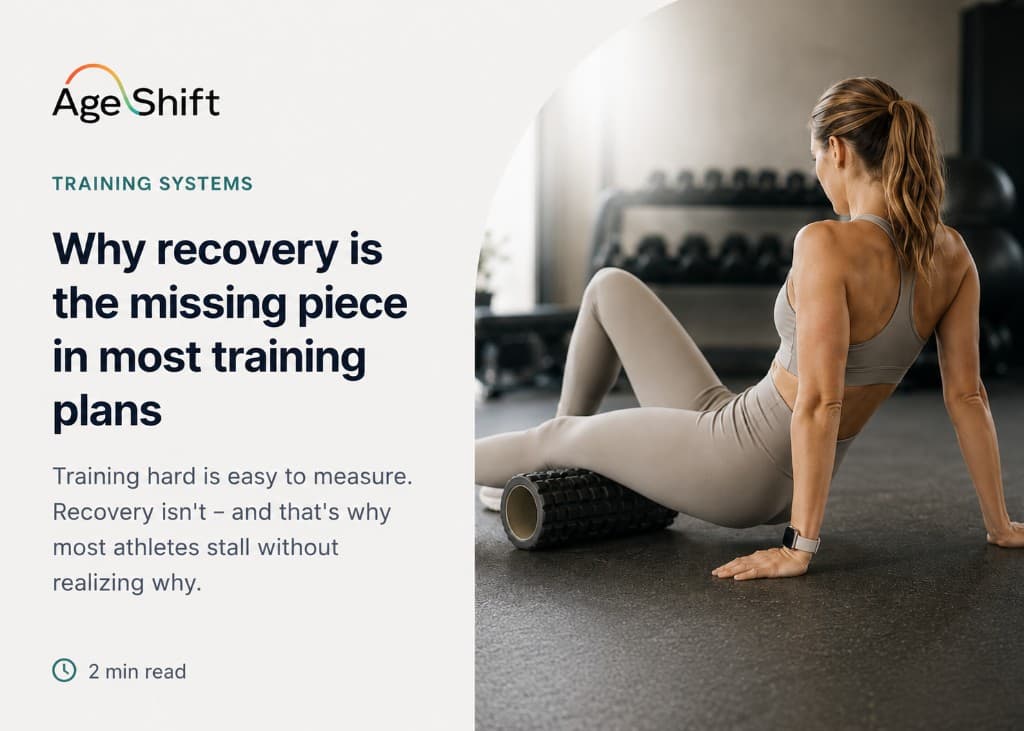 Why recovery is the missing piece in most training plans — athlete foam rolling after training