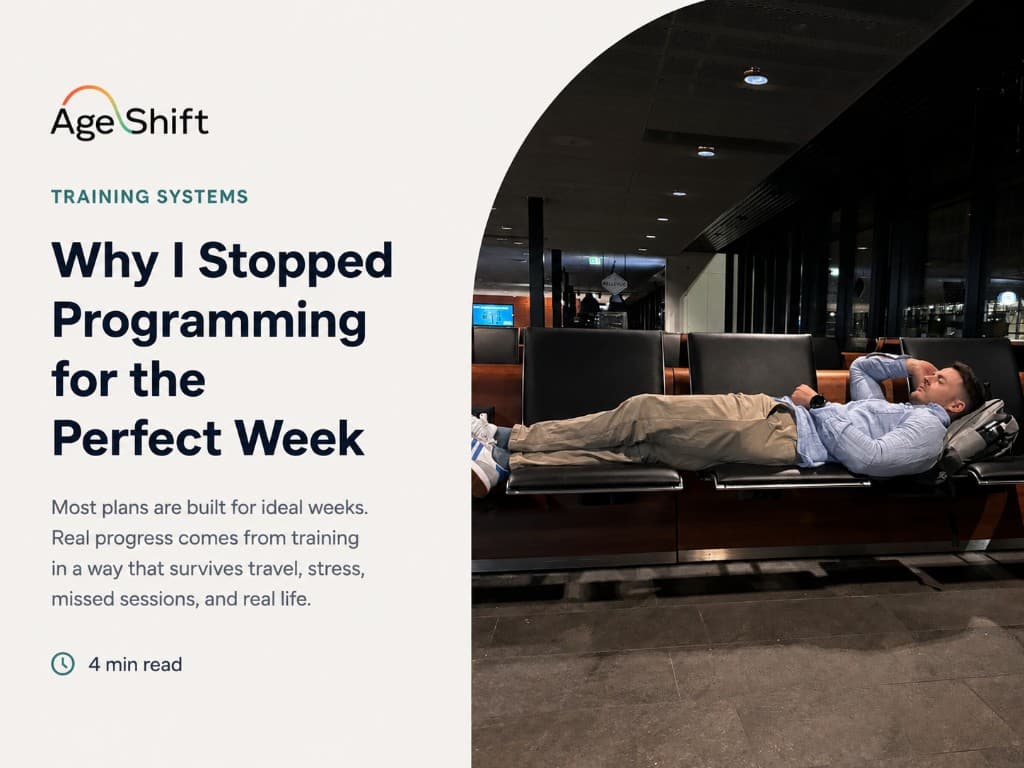 Why I Stopped Programming for the Perfect Week — man resting in an airport terminal after travel